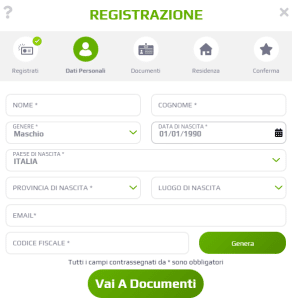 Come creare un account personale su Netbet