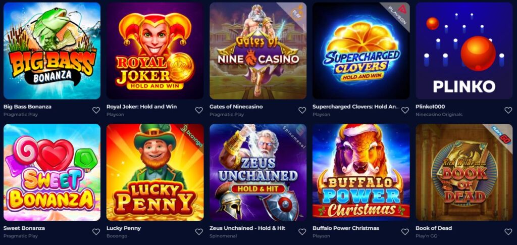 Ninecasino recensioni-Giochi di casino